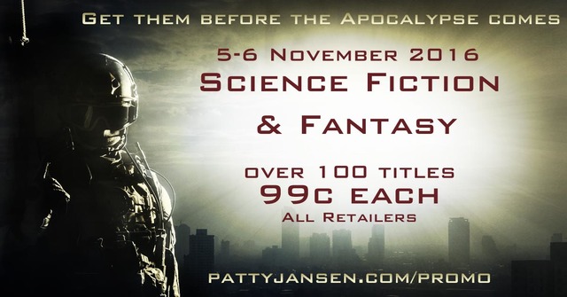 Science Fiction and Fantasy 99 cent eBook Sale - November 5-6, 2016